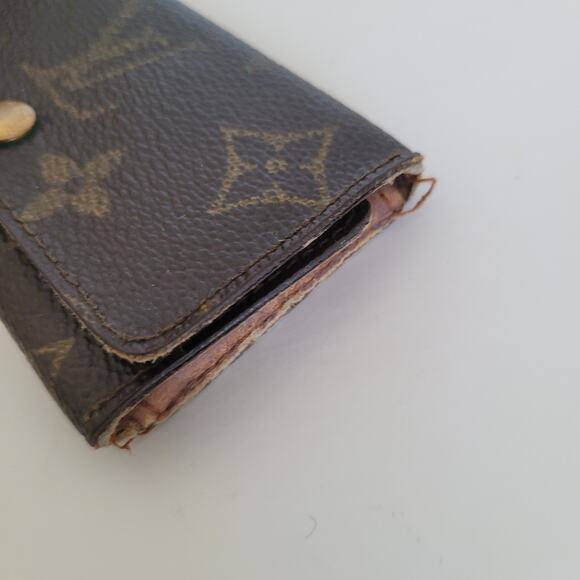 Authentic Louis Vuitton Monogram Multicles 4 Key Hooks Case Brown Small 2000 - Picture 9 of 9